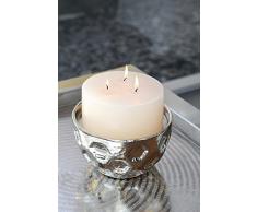 Fink GARDEN/3-Docht Rundkerze/3er Set Champ./H.7,D.15cm