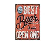 ROSENICE Bier Blechschild Poster Wandschild Wand Dekoration Metallschild Türschild
