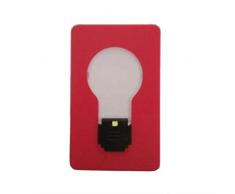 domiluoyoyo Tragbare Tasche Kreditkarte Brieftasche notlicht Mini led Tasche glühbirne weihnachtskarte licht für Haushalt Schlafzimmer Multi Farben