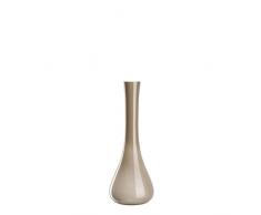 Leonardo Boden-Vase Sacchetta, handgefertigte Deko-Vase für einzelne Blumen aus Glas, beigefarben durchgefärbt, 40-cm, 035611