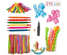 Sunshine smile Luftballons lang,Magic Ballon,Luftballons bunt,modellierballons mit pumpe,DIY Ballon,modellierballons für Kindergeburtstag,modellierballons für Party Hochzeit Dekoration