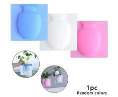 Jorzer Silikon Sticky Vase Silikon Magische Vase Wiederverwendbare Wand-blumenvase Removable Sticky Blumenvase Für Home Office Shop Party-Dekoration Zufälliger Farbe (1 Pc)