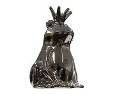 Keramik Deko-Figur Frosch mit Krone