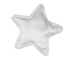 maDDma ® 10 Sterne Dekoration Ø30mm, Streudeko, Zierapplikation,, Farbe:weiß