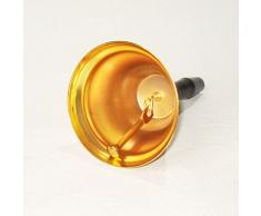 Kcopo Schwarzer Holzgriff Metall Handglocke Schulglocke Gold überzogen Hand Glocke Klein Tischglocke For Reminding
