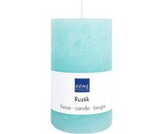 Kerze Stumpen Rustik mint als Tischdeko Ø 6cm, Höhe 10cm