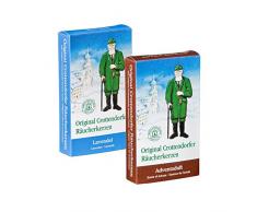 Crottendorfer Räucherkerzen Weihnachtsdüfte 2er Set Adventsduft + Lavendel