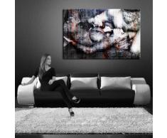 Bild auf LEINWAND AKT EROTIK GIRL abstrakt verschiedene Größen wählbar!!! gerahmt fertig auf HOLZRAHMEN Kunstdruck Wandbild auf Rahmen günstiger als Ölbild Gemälde/Poster/Plakat/kein Poster oder Plakat (120x80cm farbig)