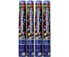 8x Konfettibombe Konfettiregen Konfettishooter Streifen bunt metallic Silvester Party Weihnachten Hochzeit Jahreswechsel Feiern