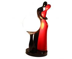 JXXU Harz Nachttischlampe EIN Kuss for Immer Porzellanfigur Schreibtischlampe Einfach Wohnzimmer Hochzeit Schlafzimmer Arbeitszimmer Beleuchtung Persönlichkeit Creative Lighting