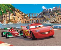 AG Design FTDm 0281 Disney Cars, Papier Fototapete Kinderzimmer- 160x115 cm - 1 Teil, Papier, multicolor, 0,1 x 160 x 115 cm
