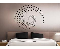 Grandora W941 Wandtattoo Ornament Kreise Punkte Wandaufkleber taupe (BxH) 72 x 60 cm