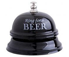 ODN 1 Stück Rezeptionsklingel Tischklingel Tischglocke Schelle Glocke Klingel (Schwarz)