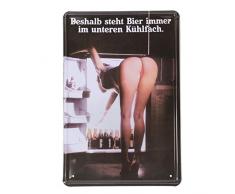 YESURPRISE Retro Blechschild Wand Deko Schilder Wand Poster Metall 20*30cm Bier Legs