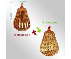 1 Stück Kürbis Flameless Kerzenlampe LED-Kerze Duftkerze Halloween Led-Lampen-Partei, Geburtstag, Hochzeit Dekoration (Color : Deep dark 15x20cm)