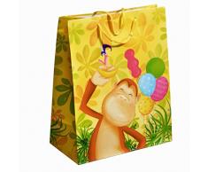 TSI Geschenktüten mit Kindermotiven, 12-er Packung, Mittel 4-fach, sortiert