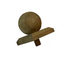 1 X Pfostenkappe Kugel Holz imprägniert 100X100mm für 90X90mm Pfosten oder 10X10 für 9X9 cm Pfosten