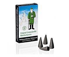 3er Pack Crottendorfer Räucherkerzen Weihnachtlicher Weihrauch 3 x 24 Stück, Räucherkegel, Weihnachtskerzen, Räucherpyramiden