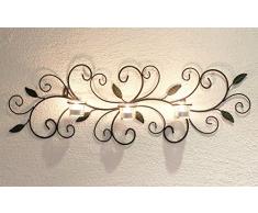 DanDiBo Wandteelichthalter 131003 Teelichthalter Metall 75 cm Wandleuchter Kerzenhalter
