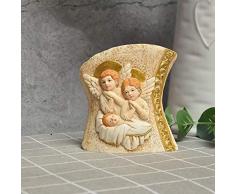 JERPOZ Krippe Heilige Familie Katholische Kirche Hält DREI Kinder Dame Der Engels Kirche Der Brüder Ornamente Krippe Gruppe (Color : C)