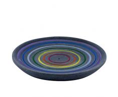 aqasha® Räucher-Stäbchen-Halter | 7 Chakren | Räucher-Werk | Incense-Burner | Regenbogen Speckstein Ø 10 cm