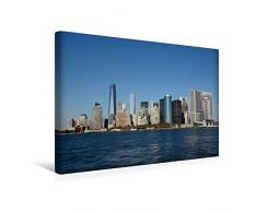 Premium Textil-Leinwand 45 x 30 cm Quer-Format Lower Manhattan | Wandbild, HD-Bild auf Keilrahmen, Fertigbild auf hochwertigem Vlies, Leinwanddruck von Carsten Watsack
