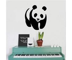Libjia Wandaufkleber Wandbilder China National Treasure Panda Baby Kunst Wandaufkleber Kinderzimmer Wohnzimmer Schlafzimmer Wohnkultur Vinyl Wallpaper 49X43Cm