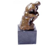 Kunst & Ambiente - Der Denker - Auguste Rodin Skulptur in Bronze - Bronzefigur - Statue - Bronzeplastik - Paris - Wohndeko Figur - Geschenk