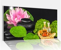 Acrylglasbild 80x50cm Bergamotte Steine Wellness Spa Feng Shui Glasbild Bilder Acrylglas Acrylglasbilder 14A3212, Acrylglas Größe4:80cmx50cm