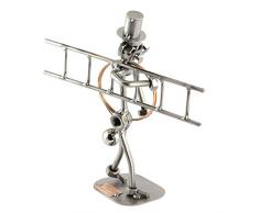 Steelman24 I Schraubenmännchen Kaminkehrer I Made in Germany I Handarbeit I Geschenkidee I Stahlfigur I Metallfigur I Metallmännchen