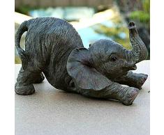 FD Elefant Deko-Figur Dickhäuter grau Indien Asien Tierfigur Skulptur Thailand