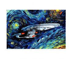 Newberli Luftschiff Holzpuzzle 1000 Stück Schöne Ölgemälde Puzzlespielzeug Spielzeug Für Kinder Erwachsene Teenager Familiendekoration 50X75Cm