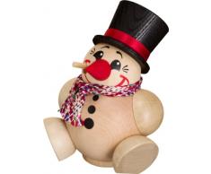 Weihnachtsfigur Kugelräuchermann Cool-Man mit Schal und Zylinder HxBxT = 11x9x10cm NEU Räuchermann Schnee Rauchmann Räucherfigur Räucherkerze Figur Holz Seiffen Erzgebirge Holz Rauchfigur Dekoration