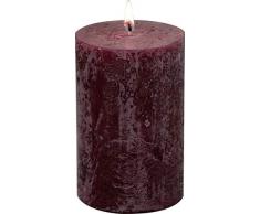 IHR Zylinderkerze, 11 cm, Dunkelrot