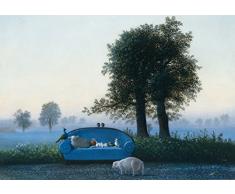 Postkarte A6 • 15079 Das blaue Sofa von Inkognito • Künstler: Michael Sowa • Fantastik • Ostern