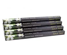 Premium Räucherstäbchen Set Patschuli, Patchouli mit süß-würzigem Duft, 10 Packungen je 8 Räucherstäbchen, lange Brenndauer von ca. 45min