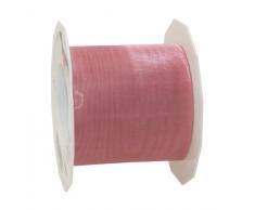 Präsent - SHEER Organzaband - hellrosa - 25-m-Rolle 72 mm