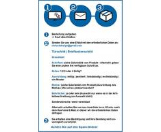 Edelstahl Türschilder mit Gravur | Namensschilder Briefkastenschild selbstklebend oder mit Bohrlöcher 15x10 cm eckig mehr als 80 Motive Klingelschild - Türschild für die Haustür mit Namen selbst gestalten