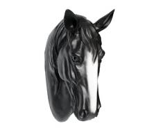 Dekofigur Pferdekopf Büste Pferd schwarz Black Magic Stute Hengst