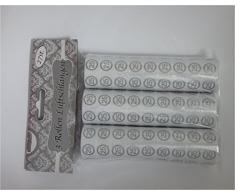 bb10 Schmuck Silberne Hochzeit Deko Luftschlangen Papierschlangen mit Zahl 25 Dekoration zur Silberhochzeit oder zum 25.Geburtstag Party oder andere Anlässe