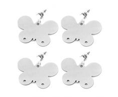 Gobesty Tischdeckenbeschwerer, 4er-Set Tischtuchhalter Edelstahl Tischtuchbeschwerer Clip Tischdeckengewichte mit Stahlclips für Tischdecke, Schmetterling