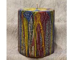 Kerze im Tropfkerzen Design, Dekoidee, individuelles Geschenk, Höhe 12cm