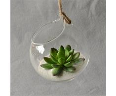 Wicemoon Hängende Glasvase Transparente Dekoration Wasser Kultivierte Blume Kugelförmige Vase Home Hochzeit Dekoration