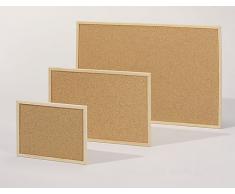 Korkpinntafel mit hellem Holzrahmen, verschiedene Größen