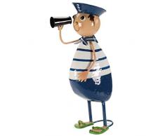 garden mile® Wannabe Gartenfiguren aus Metall, handbemalt, aus recyceltem Blech, Terrassen-Ornamente, Garten-Beet, Streudekoration, UV-beständig und wasserdicht