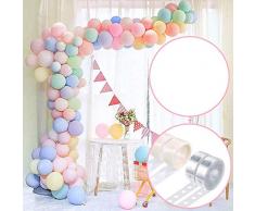 Ballon Girlande Kit Arch, AivaToba16Ft Long 103 Stück Pastell Luftballons Pack Arch mit Ballonpumpe,Ballonkette für Mädchen Geburtstag Baby Shower Bachelorette Party Hochzeits Dekorationen