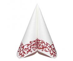 Servietten Rob Bordo (Dunkelrot) mit Ornament Tischdeko Hochzeitsdeko Servietten falten 50Stk 40x40cm