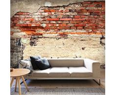 Vlies Fototapete 350x245 cm - 3 Farben zur Auswahl - Top Tapete Wandbilder XXL Wandbild Bild Fototapeten Tapeten Wandtapete Ziegel Ziegelstein f-A-0503-a-b