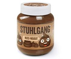 Stuhlgang Scherzartikel für Männer Extrem lustige Geschenke für Männer Nuss Nougat – Etikett mit Kack Emojis – 400g Glas