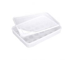 BESTOMZ 6 Eier Aufbewahrungsbox Kühlschrank Ei Halter Container Eierablage (zufällige Farbe) (für 24 Eier)